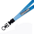 1/2" Color Match Lanyard w/ Detachable O-Ring (Full Color Imprint)